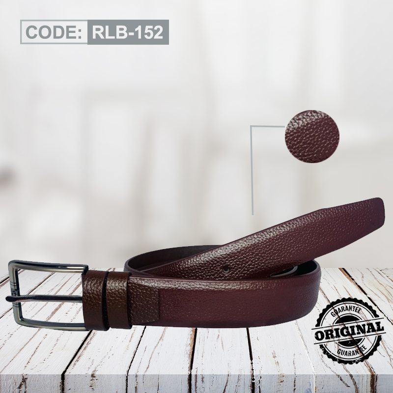 Brown Genuine Leather Belt - Formal & Everyday Wear