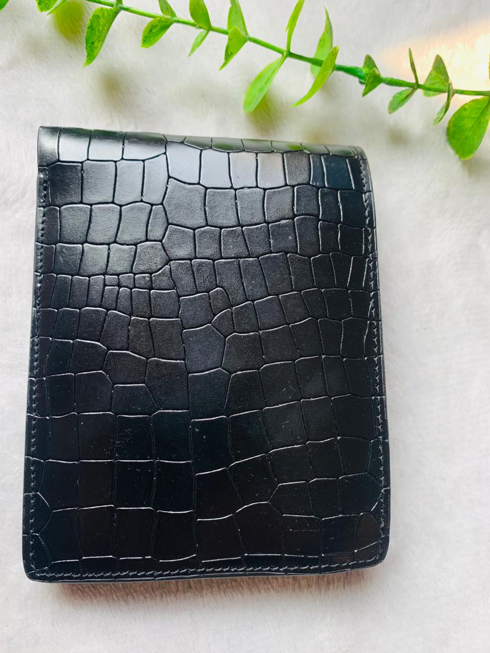 Premium Short Crocodile Texture Wallet for Men