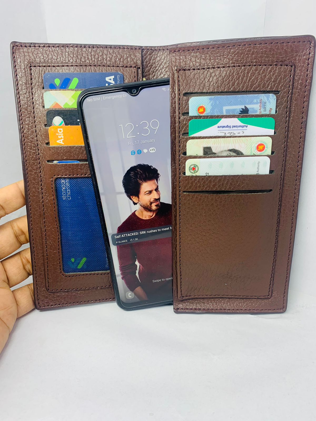 Premium Genuine Leather Long Wallet for Men